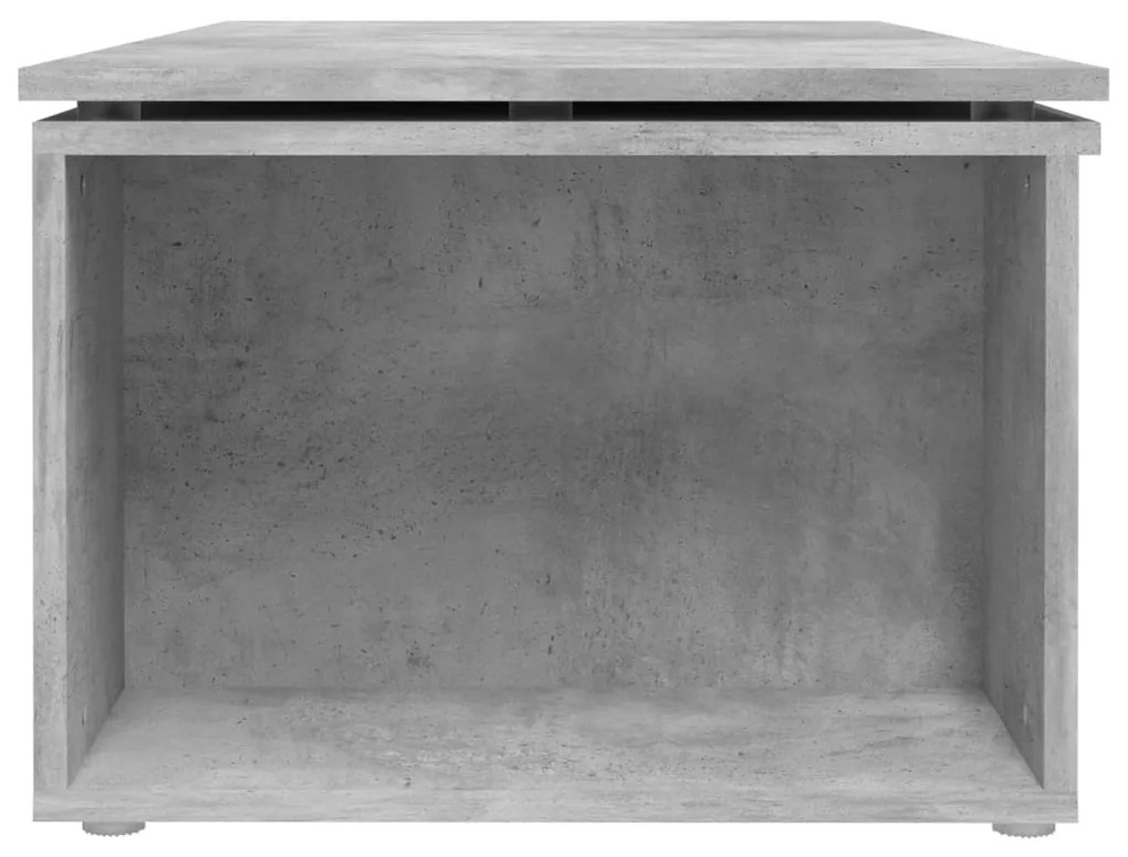 Mesa de centro 150x50x35 cm contraplacado cinzento cimento