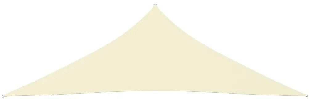 Para-sol est. vela tecido oxford triang. 3,5x3,5x4,9m cor creme