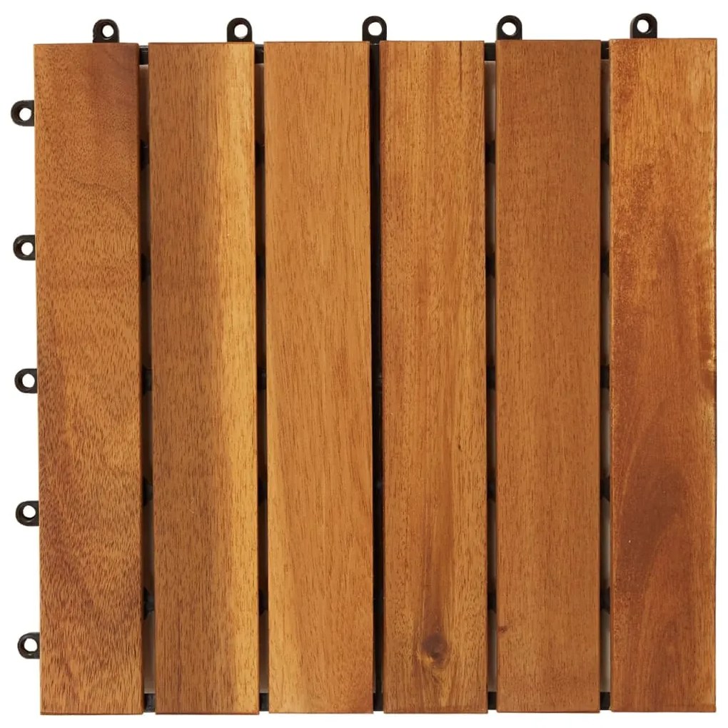 Conjunto de 20 ladrilhos de pavimento acácia design vertical