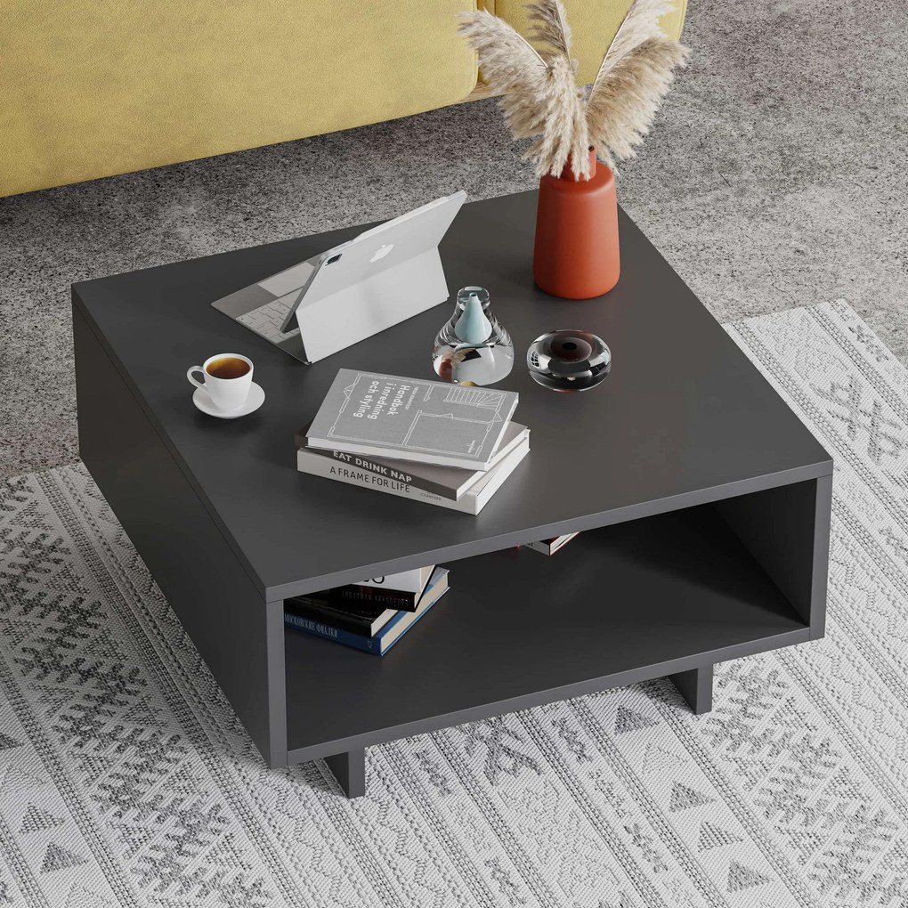 Mesa de Centro Hola – Antracite – 60x32x60 cm