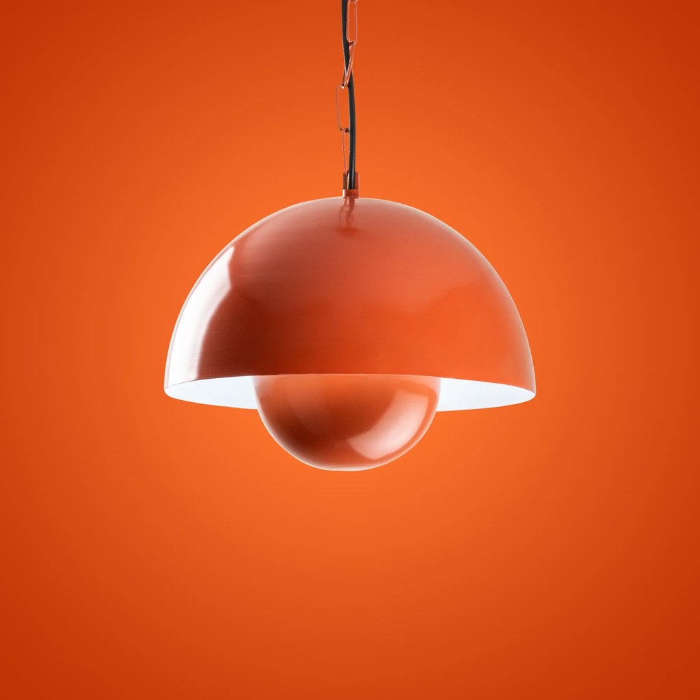 Candeeiro de Teto Kure – Laranja – Ø30 h:25 cm