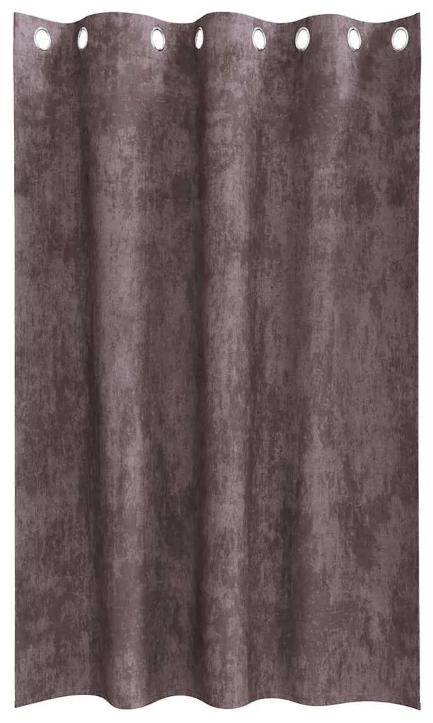 Cortinas de Veludo 2 pcs com Ilhós Castanho 175x140 cm