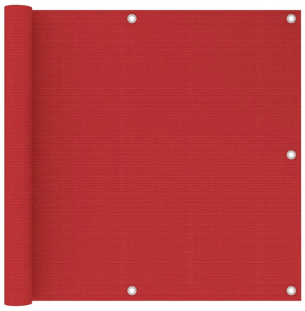 Tela de varanda 90x600 cm PEAD vermelho