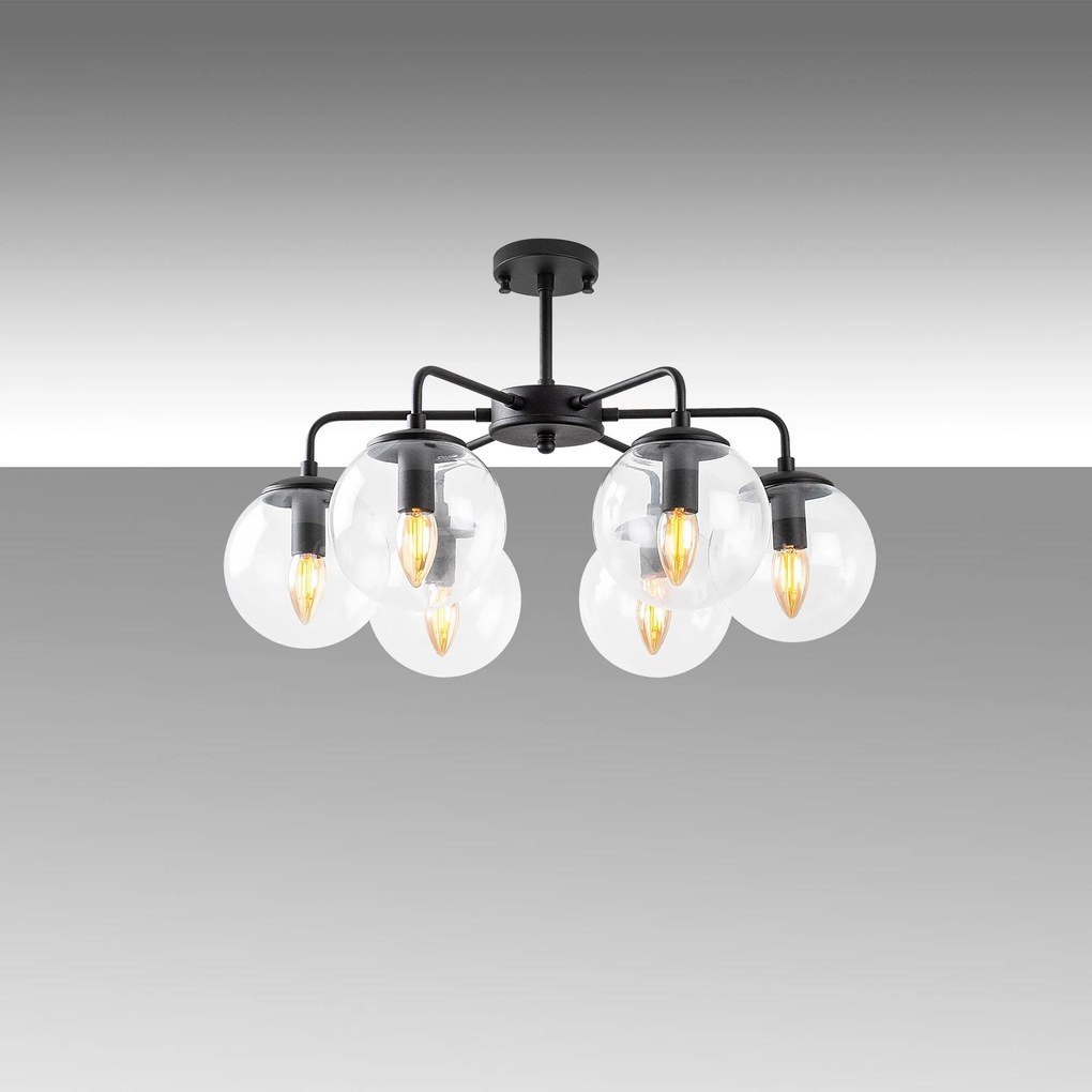 Candeeiro Viran – Preto – 56 x 56 x 43 cm