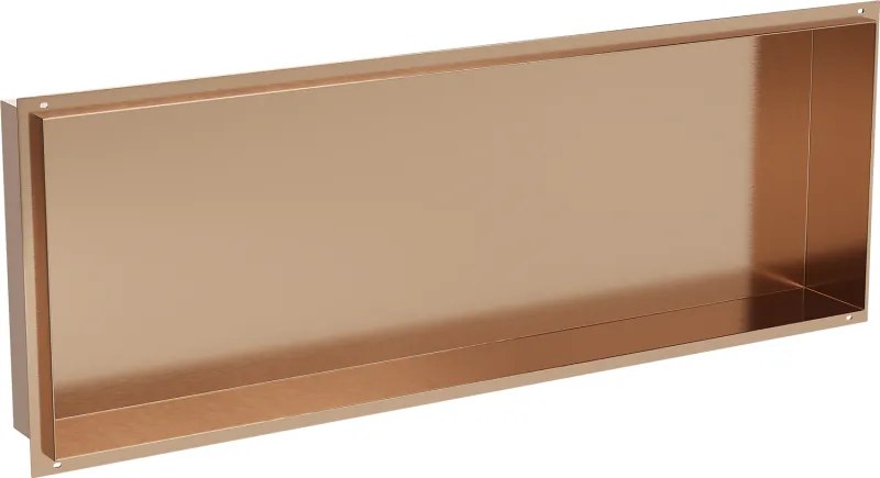 Mexen X-Wall-NR prateleira embutida sem flange 90 x 30 cm, cobre escovado - 19C1903010