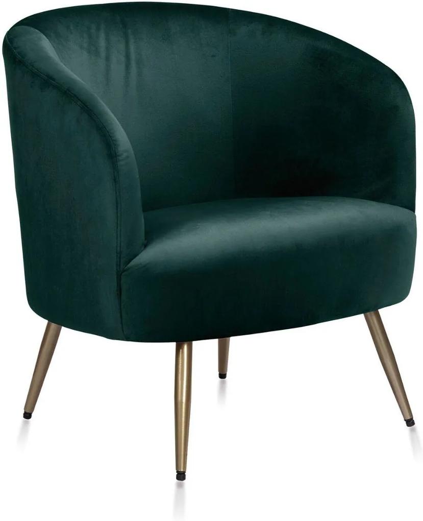 Cadeira "Gala" Velvet Verde 68x67x75 cm