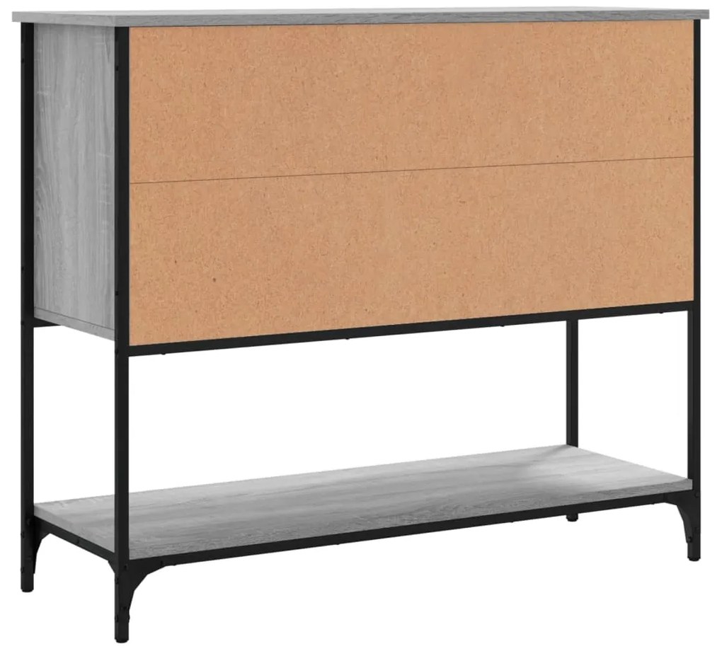 Aparador 100x36x85 cm derivados de madeira cinzento sonoma