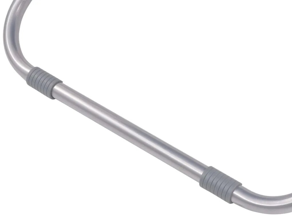 Cadeiras de jardim reclináveis 2 pcs aço cinzento-acastanhado