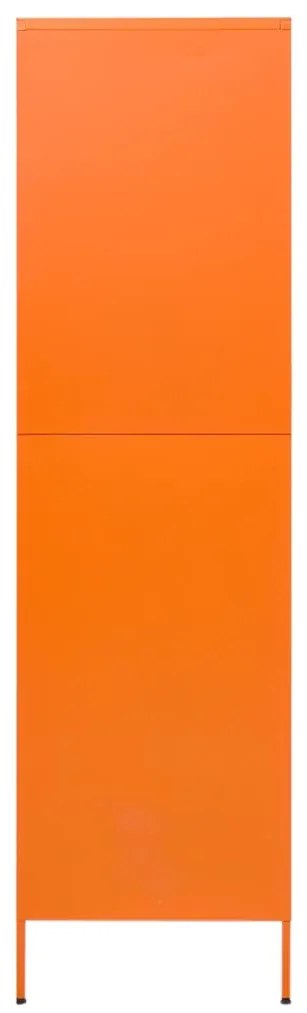 Roupeiro 90x50x180 cm aço laranja