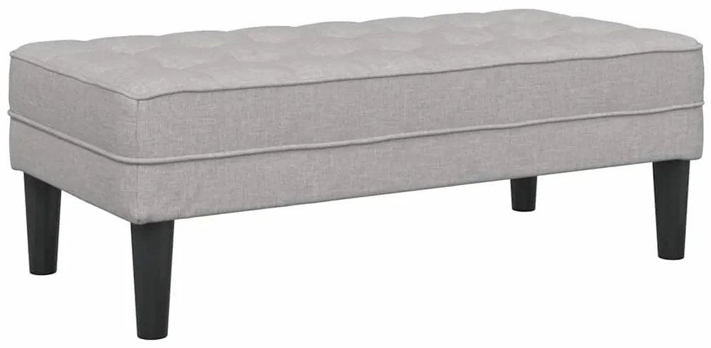 Banco vidaXL Cinza Nuvem 113x57x39 cm Tecido