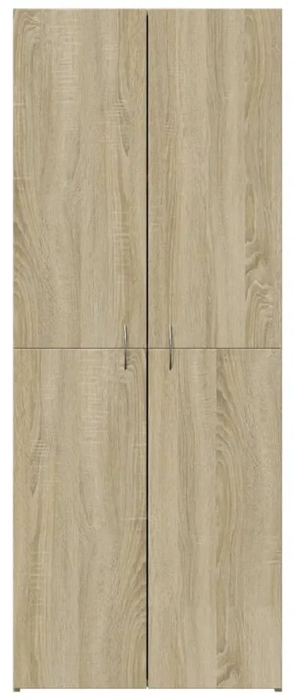 Arquivador 60x32x153 cm derivados de madeira carvalho sonoma