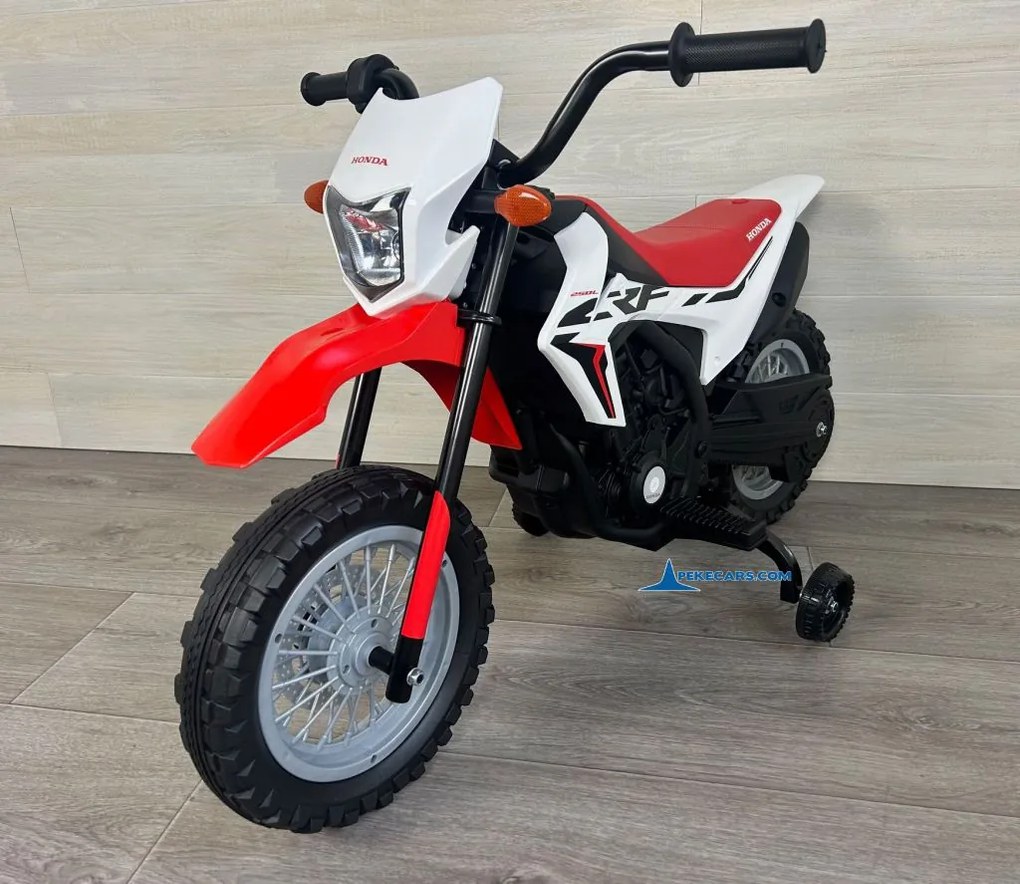 Mota elétrica 12V para crianças 3 a 6 anos Honda CRF250L Branca