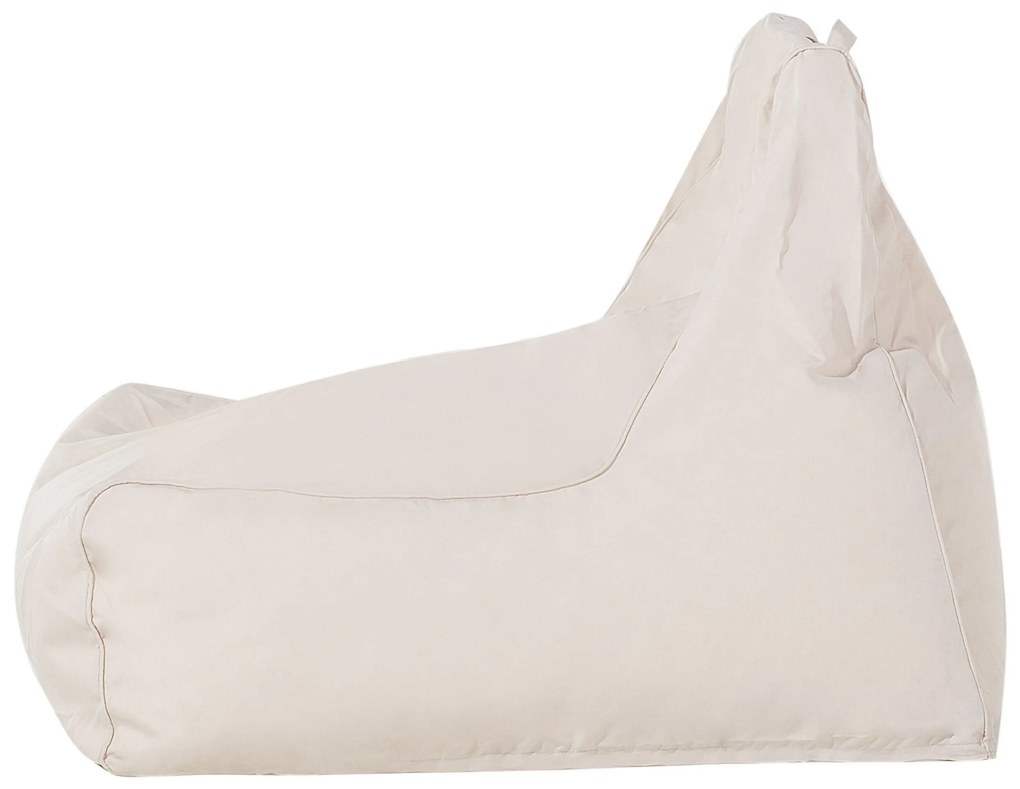 Pufe poltrona creme SIESTA Beliani