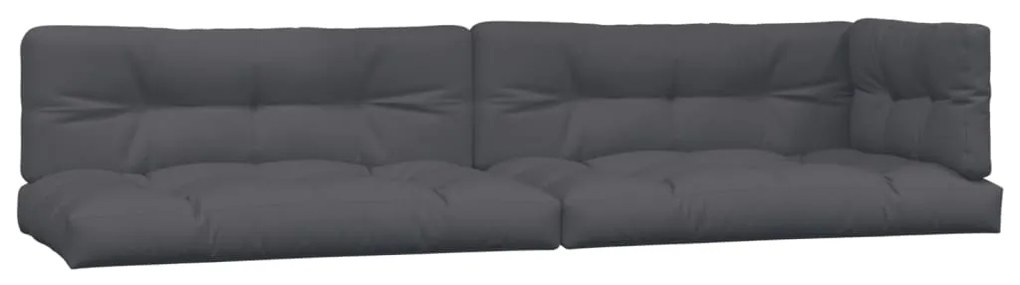 5 pcs móveis de paletes p/ jardim com almofadões acácia maciça
