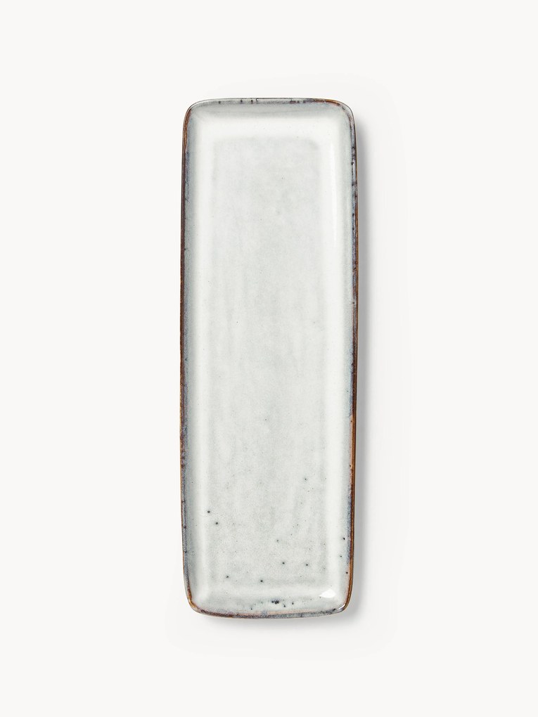 Handmade Serving Plate Nordic Sand, L 35 cm