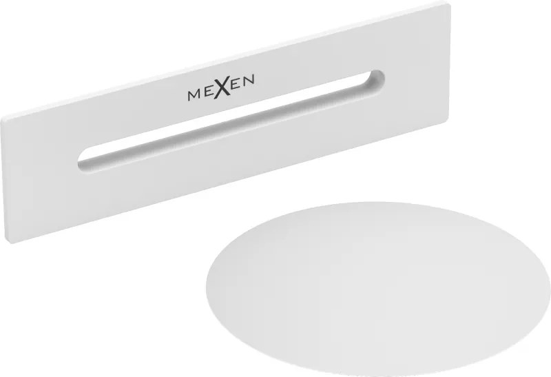 Mexen Torneira Uni com transbordo para banheira independente, branco - 5100-20