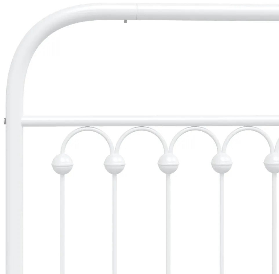 Cabeceira de cama 100 cm metal branco