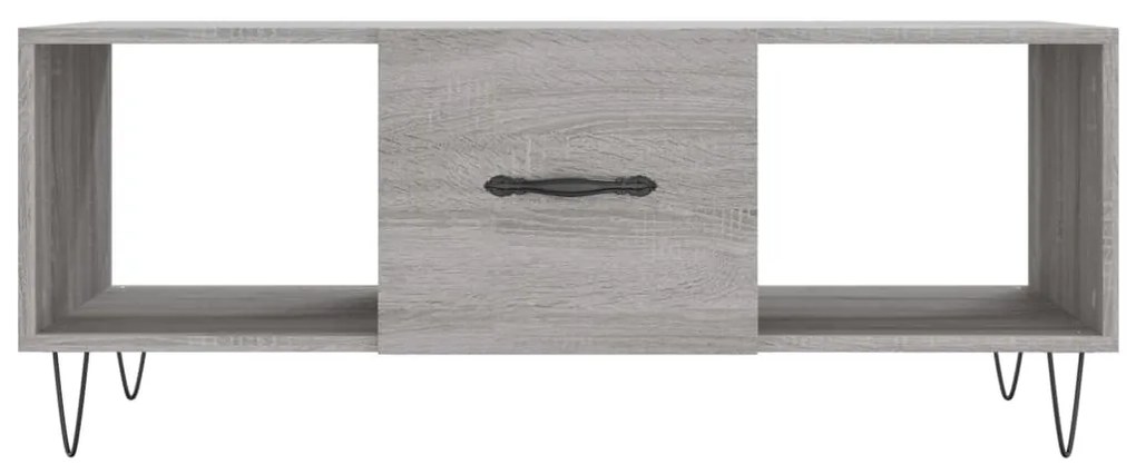 Mesa de centro 102x50x40cm derivados de madeira cinzento sonoma