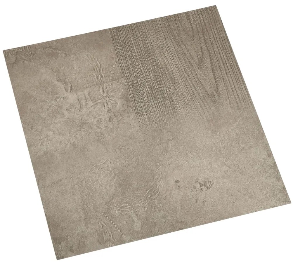 Tábuas de soalho autoadesivas 20 pcs 1,86 m² PVC cinzento