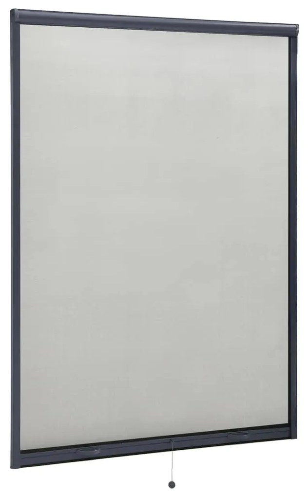 148743 vidaXL Tela anti-insetos de descer para janelas 120x170 cm antracite