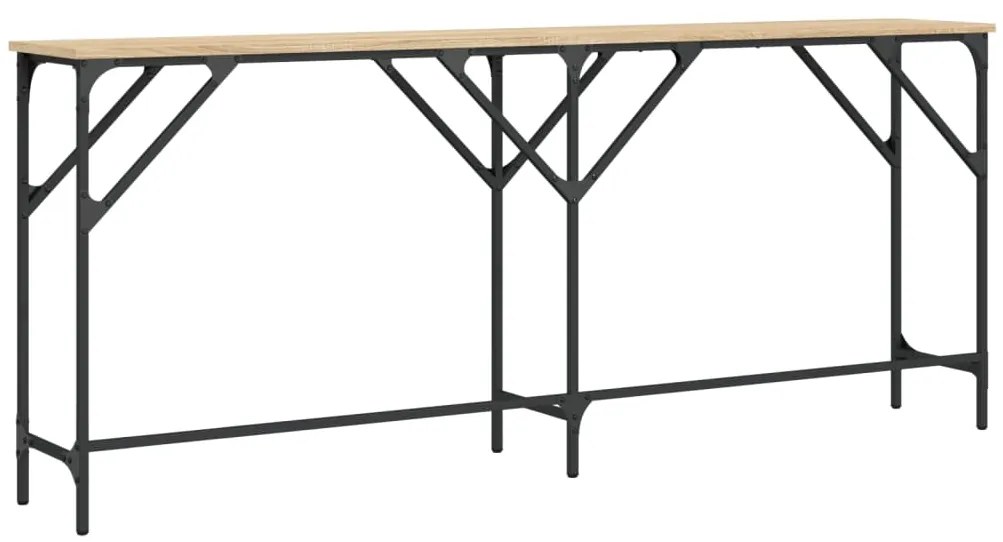 Mesa consola 180x29x75 cm derivados de madeira carvalho sonoma