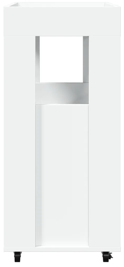 Carrinho de bar 60x39,5x89 cm derivados de madeira branco