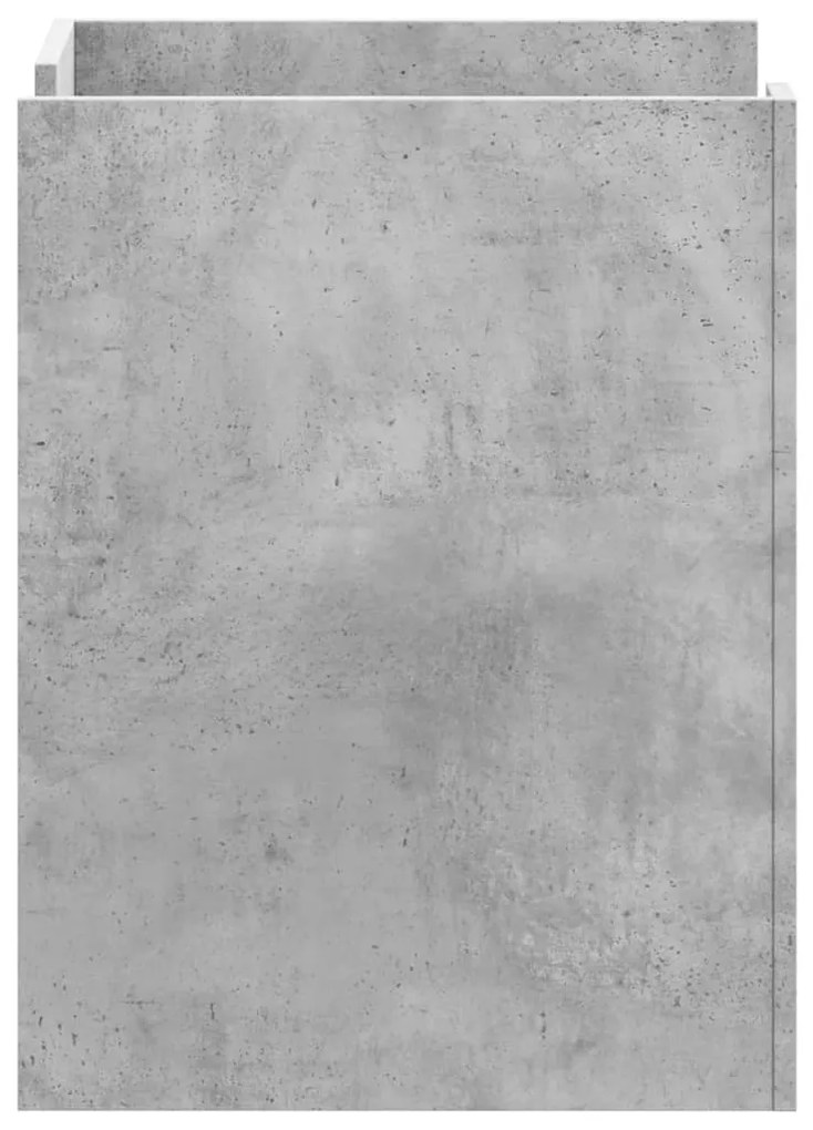 Mesa de cabeceira 45x50x65 cm derivados madeira cinza cimento