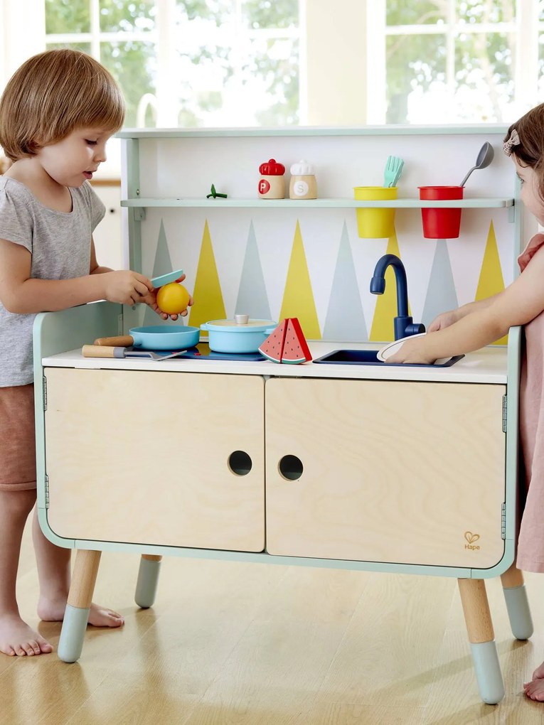 Cozinha equipada - móvel baixo 2 em 1 branco