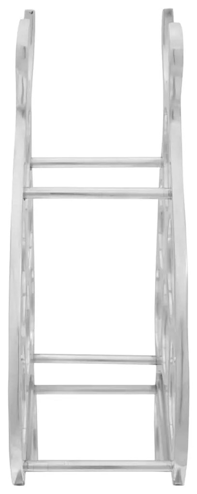 Suporte para Vinho Prateado 38 x 33 x 13 cm Alumínio