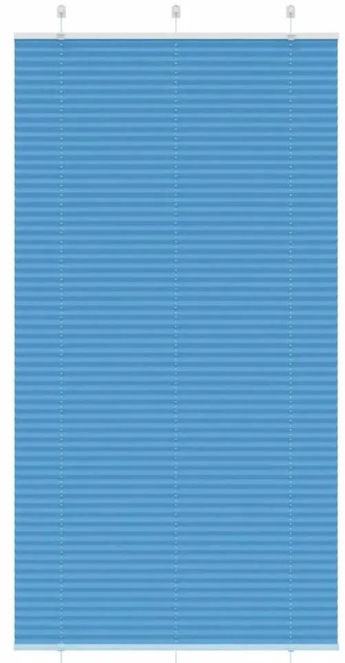 Azul Plissada Cega 105x200 cm Largura Tecido 104,4cm Poliéster