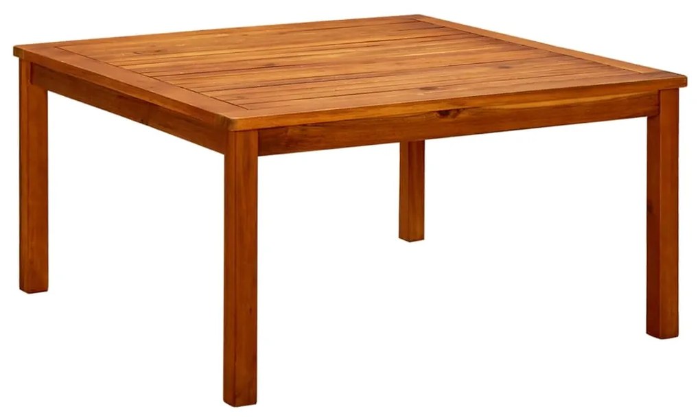 vidaXL Mesa de centro p/ jardim 85x85x45 cm madeira de acácia maciça
