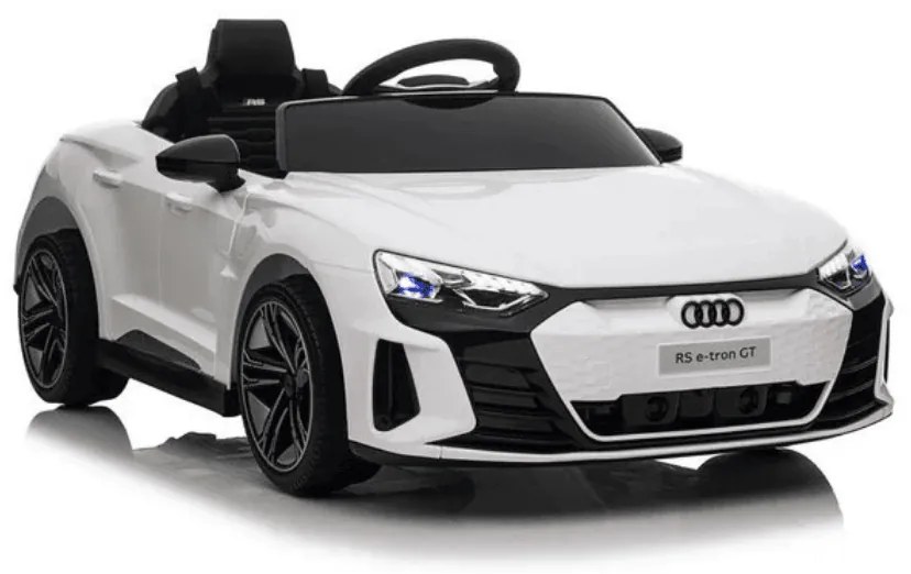 Carro elétrico para crianças Audi RS e-tron GT 12V com Pneus de borracha Branco