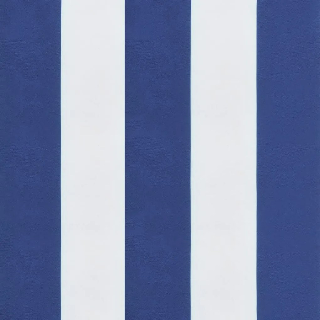 Almofadão p/ espreguiçadeira tecido oxford riscas azul/branco