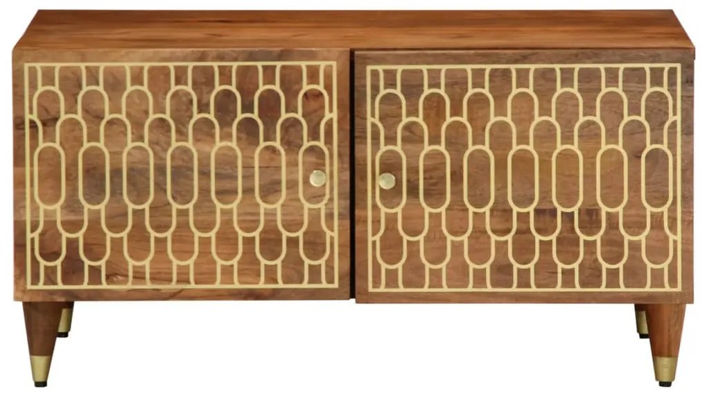 Mesa de centro 80x50x40 cm madeira de mangueira maciça