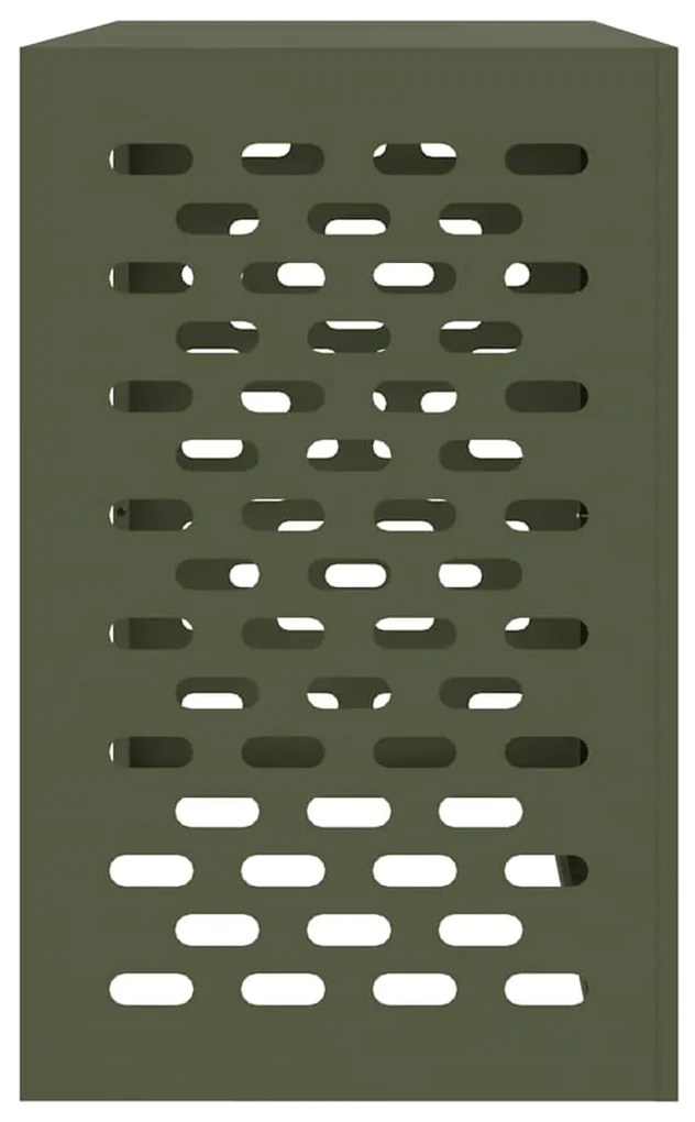 Capa para Ar Condicionado Verde-Azeitona 110x50x80 cm Aço