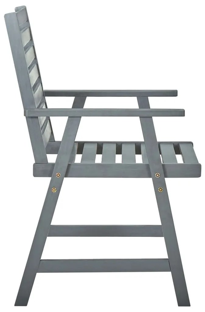 Cadeiras de jantar p/ jardim 3 pcs c/ almofadões acácia maciça