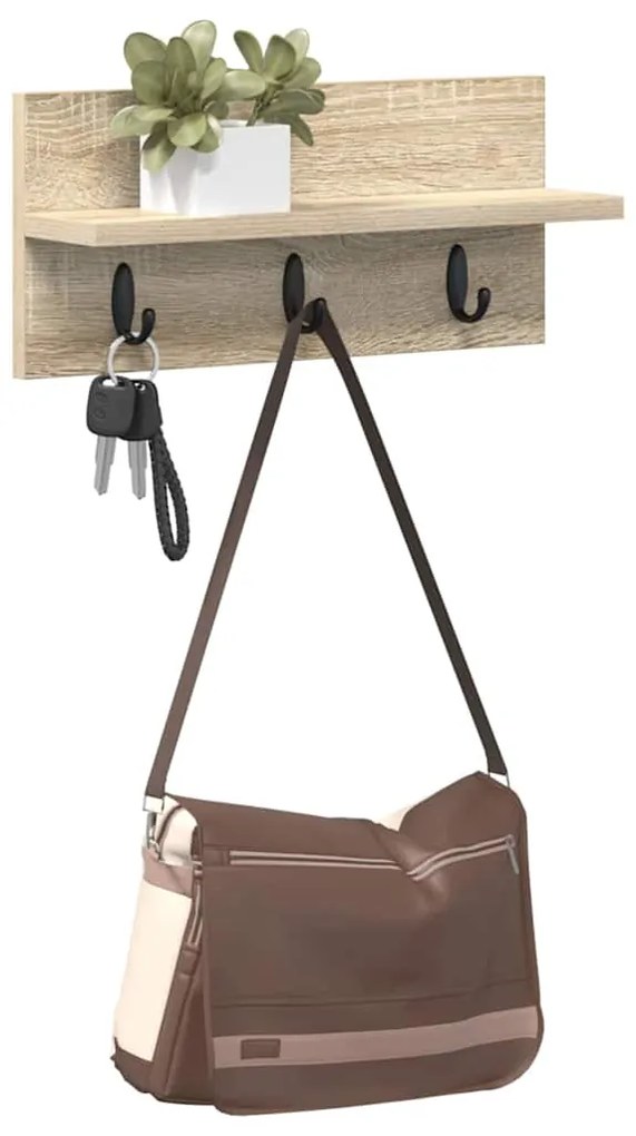 Cabideiro de Parede Carvalho sonoma 40 x 10.5 x 18 cm