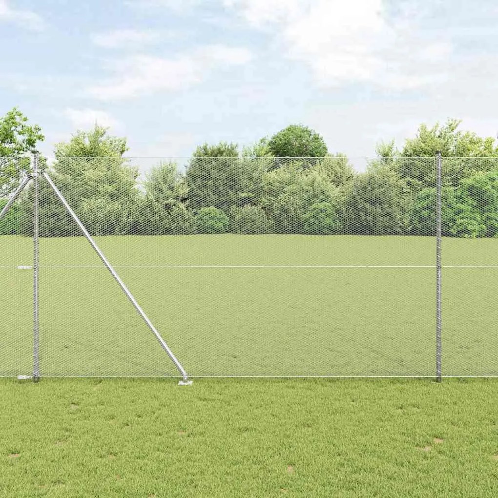 Cerca Hexagonal vidaXL 1.5x10 m Aço Galvanizado