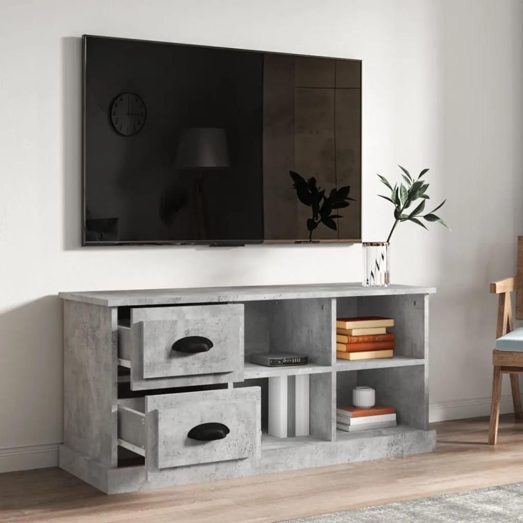 Móvel de TV 102x35,5x47,5 cm derivados de madeira cinza cimento