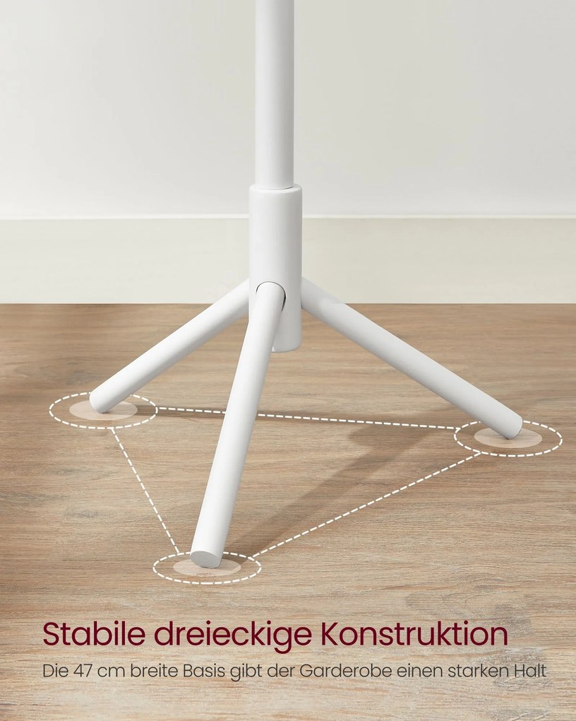 Cabide bengaleiro 47 x 47 x 175 cm Branco