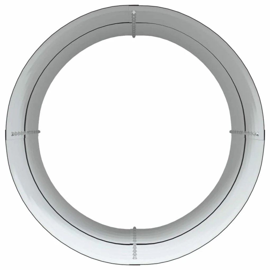 Canteiro Elevado para Jardins - Castanho 80x80x81 cm Aço Galvanizado