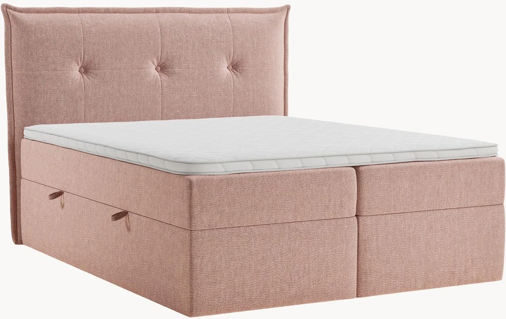 Cama divã em chenille artesanal com arrumação Aussie, H3