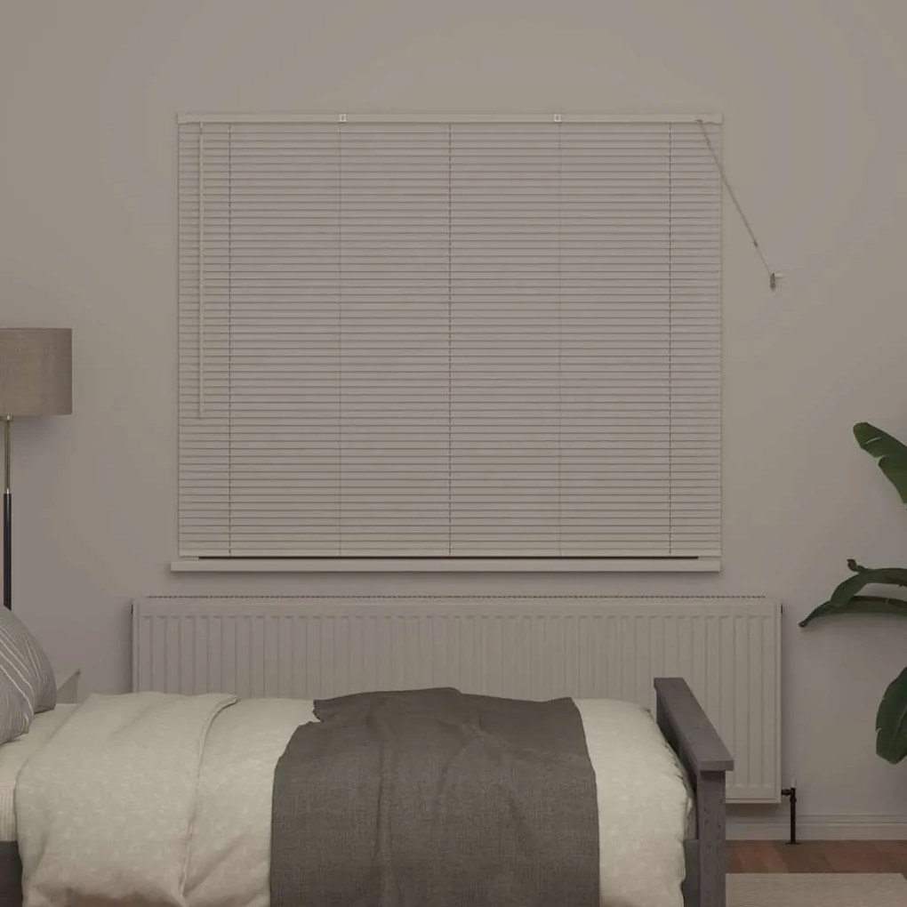 Persiana de Janela com cortinas Outros Manual Branco 80 x 130 cm Alumí