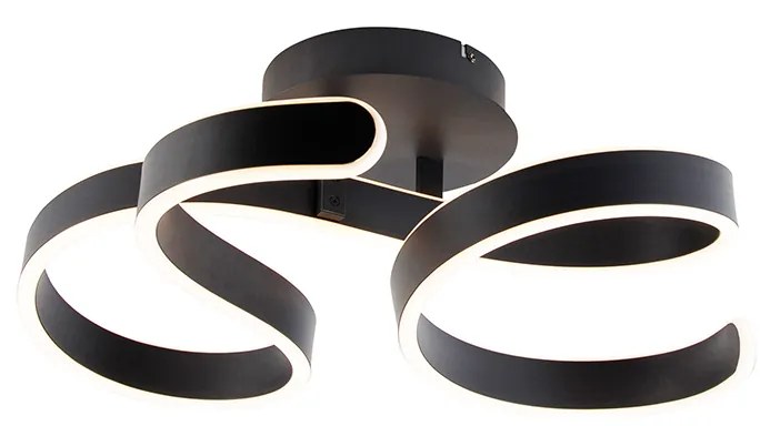Candeeiro de teto antracite LED regulável 3 etapas - FRANK Design