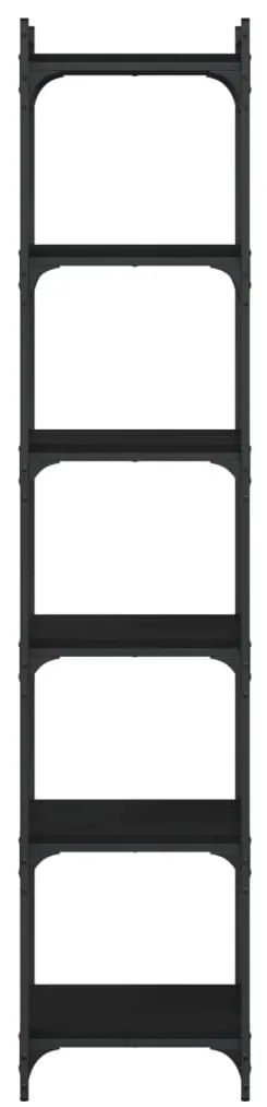 Estante c/ 6 prateleiras 40x30x86 cm derivados de madeira preto
