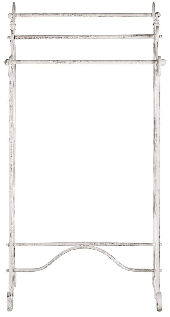 Toalheiro vertical branco 27 x 90 cm CHILLAN Beliani