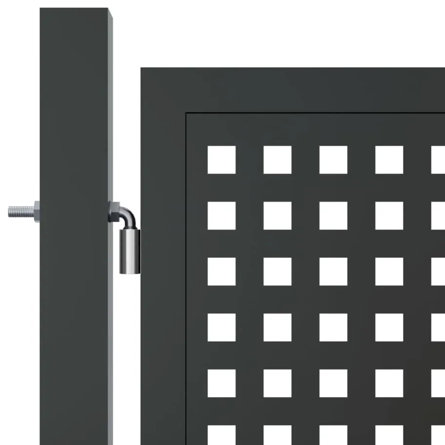 Portão de jardim 300x125 cm aço antracite
