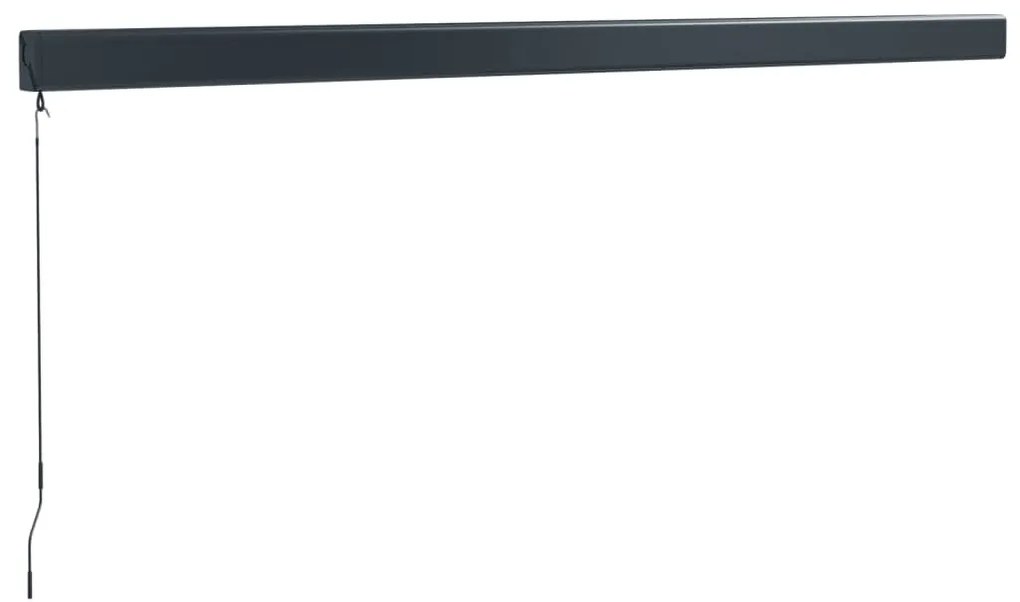 Toldo retrátil 4x3 m tecido e alumínio azul e branco