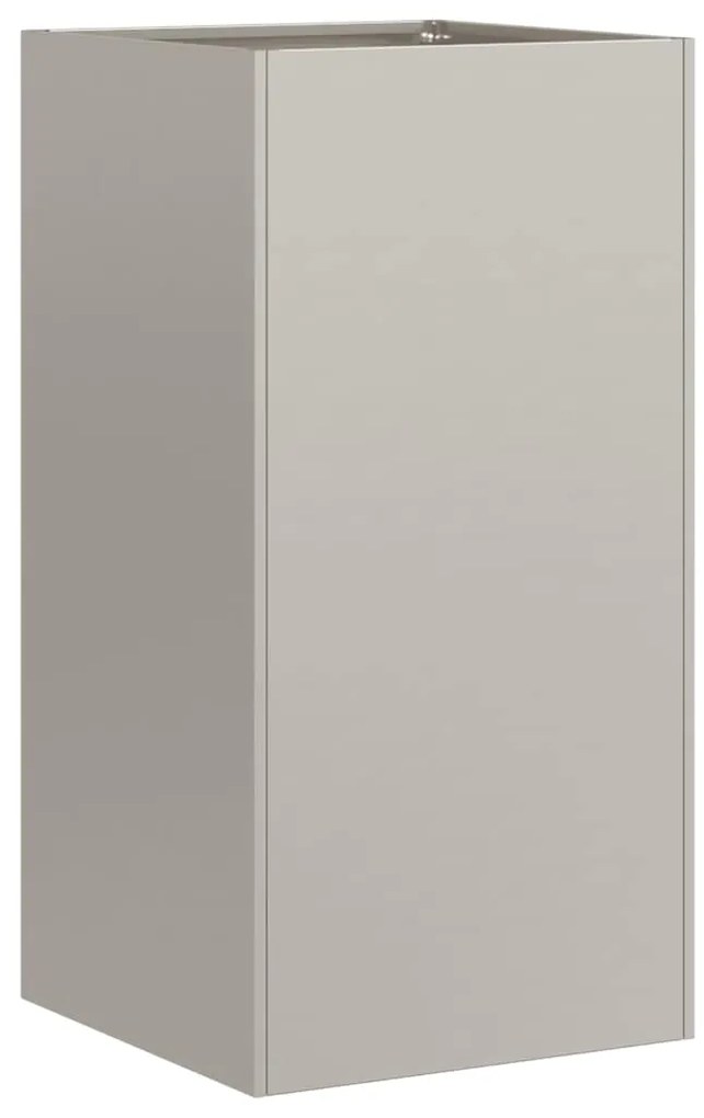 Floreira enferrujada 40x40x80 cm aço resistente