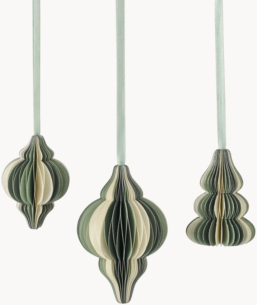 Ornamentos de Natal Paulinia, conjunto de 3
